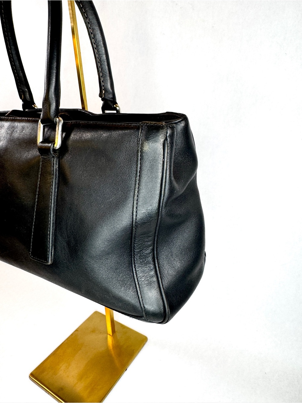 Vintage Coach Bonnie Legacy Satchel Black Glove Tanned Leather Bag 9419 USA - Picture 6 of 16